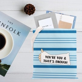 CMNIM Dear Evan Inspired Hansen Musical Gifts You’re You & That’s Enough Inspirational Tote Bag Broadway Show Theatre Gifts (Youre You & Thats Enough TE)