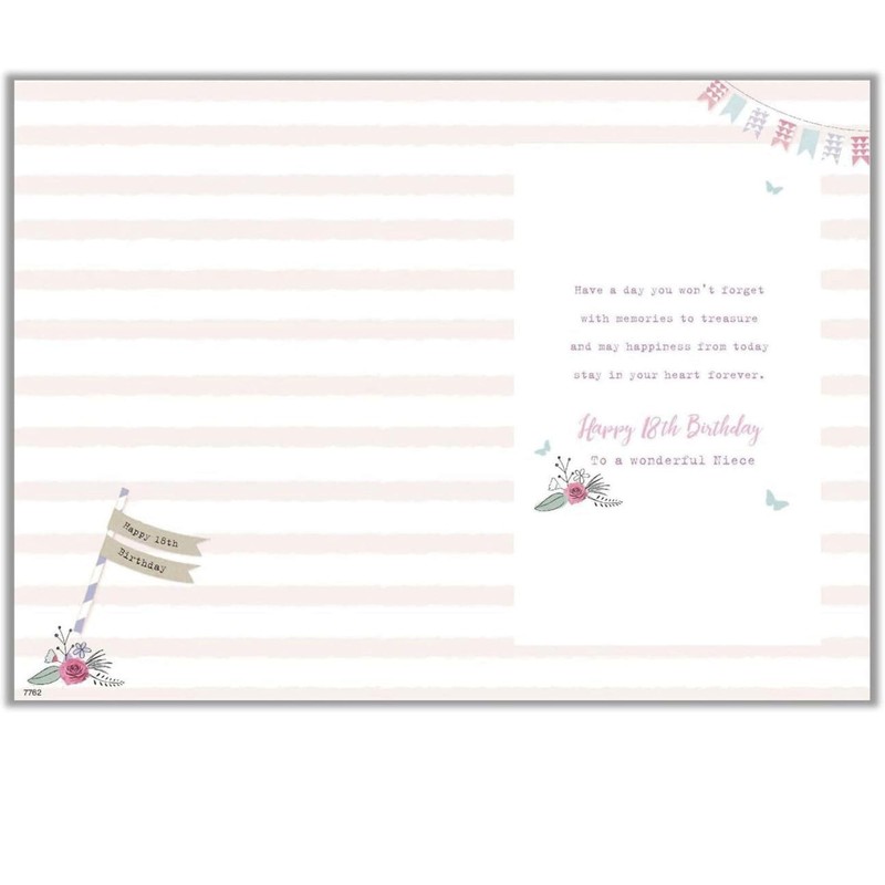 Special Niece 18th Birthday Birthday Card