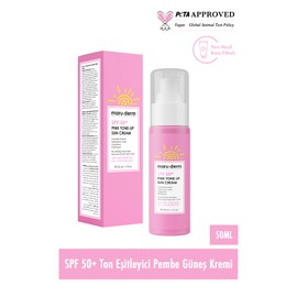 Maru.Derm Güneş Kremi | SPF 50+ Pembe Ton Eşitleyici (Pink Tone-Up) Güneş Kremi | Yeni Nesil Kore Filtreli