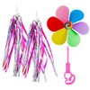 XMNIVATE 1 Pair Of Bicycle Streamers, 1 Bicycle Windmill, Bicycle
