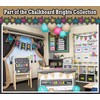 Teacher Created Resources Chalkboard Brights Cursive Writing Bulletin Board Set