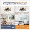 LEDIARY 20" Caged Ceiling Fans with Lights and Remote, Flush