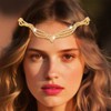Kilshye Rhinestone Head Chain Jewelry Gold Prom Headpiece Hair Chains