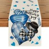 Artoid Mode Blue Heart Happy Father's Day Table Runner, Festival Kitchen Dining Table Decoration for Home Party Decor 13x72 Inch