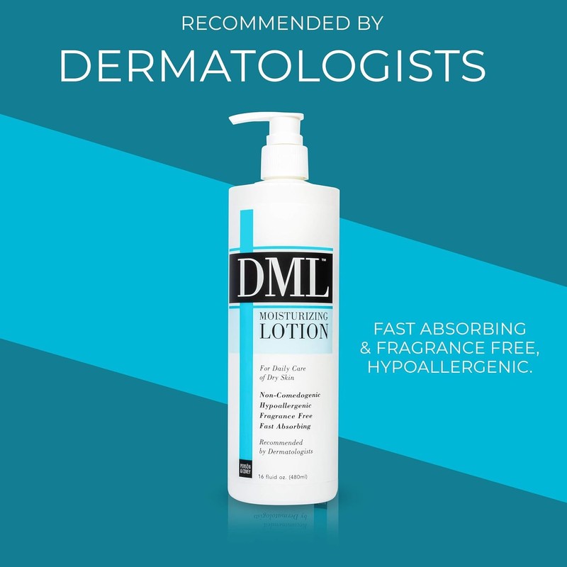 Dml Moisturizing Lotion for Dry Skin, Fragrance Free - 16