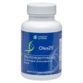 BOOST Longevity Olea25 – 25% Hydroxytyrosol Organic Olive Leaf Supplement 90 Capsules