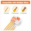 Kuject 200PCS Lever Wire Nuts Connectors Kit with 2/3/4/5/8 Conductor