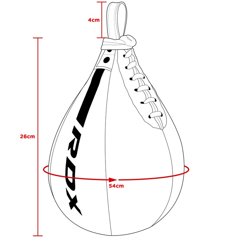 RDX Boxing Ball Maya Hide Leather Set, Speedball Hanging, Punching