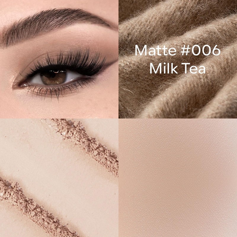 KYDA Single Matte Eyeshadow, Nude Beige Brown Eyeshadow, Ultra-fine Smooth