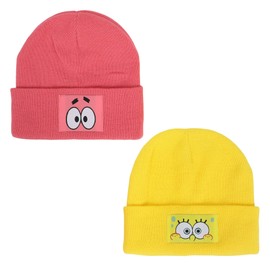 SpongeBob SquarePants Spongebob & Patrick Star 2 Pack Beanie Set