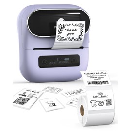 Phomemo M220 Thermal Label Printer, Label Writer, Smartphone Compatible, Mailing Label Printer, Commercial Use, Home Use, Bluetooth Connection, Food Display, Mail, Price Tag, Name, Wrapping, DIY Labels, Small Business, Refrigerator Storage, Organization 