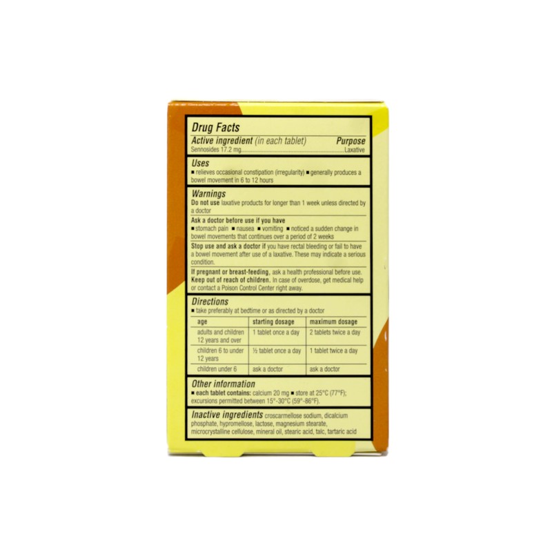 Senokot Extra Strength Natural Vegetable Laxative - 12 Tablets Each