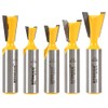 YONICO Dovetail Router Bit Set 5 Bit 1/2-Inch Shank 14520