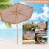 GDY 7.5 ft Tiki Patio Umbrella, Hula Thatched Umbrella, Straw