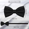 WOXVM Men's Bow Ties Solid Color Pre-Tied Bow Tie Satin