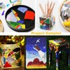 Lanyani Glass Mosaics Pieces Stained Glass, Assorted Colors and Shapes,