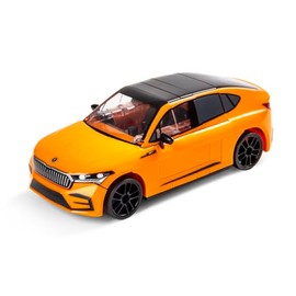 Skoda 6U0087558A ENYAQ RS COUPÉ Model Car Building Blocks Toy Model 1:35 Scale Orange