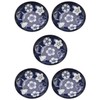 Mino Ware 145064 (5) Small Plates, Set of 5, Plum