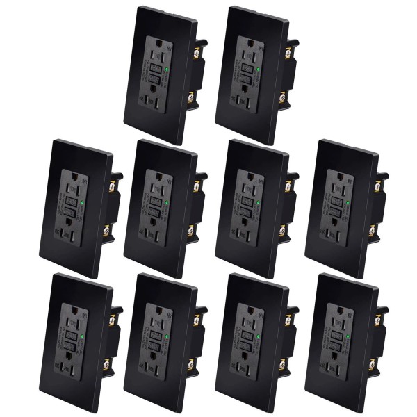 GREENCYCLE 15A /125V GFCI Outlet Tamper Resistant TR WR Receptacle