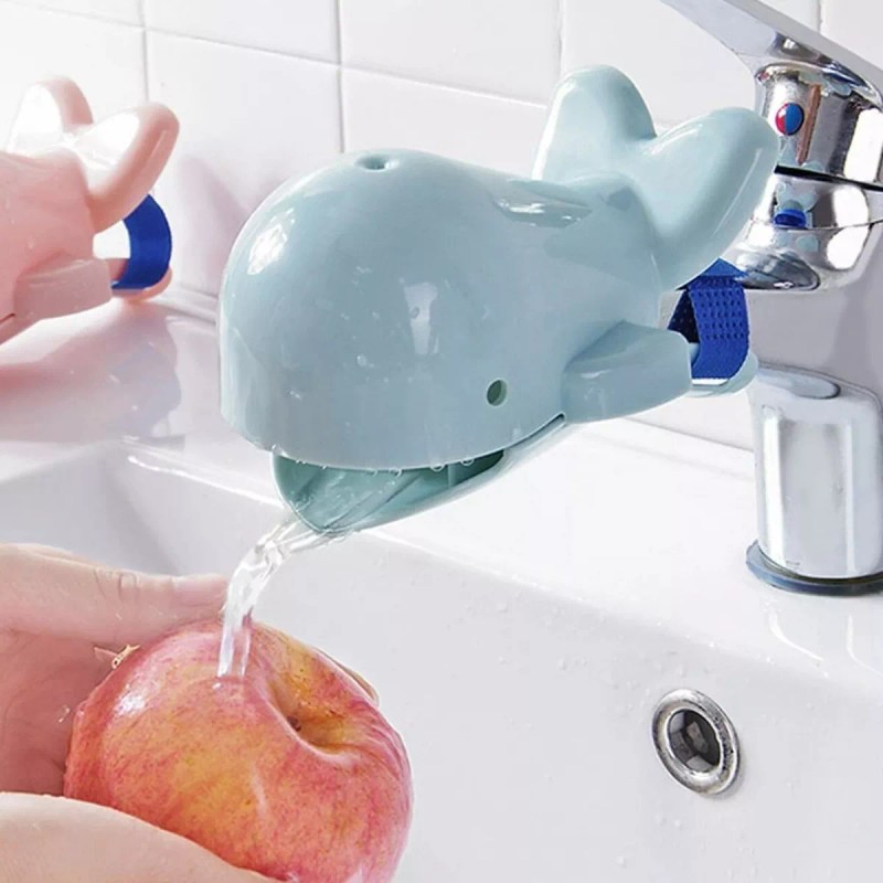 DaraBaby Extensión De Grifo Lavamanos Accesorio Para Niños Ballena