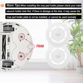Mop Pad and Mop Pad Holder for Ecovacs Deebot T20 Omni, T20 PRO, T20 MAX Vacuum Cleaner, T20 Omni Mop Pad Board Plate Accessories and Mop Pad Replacement Part