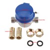 Copper 1.5m3/h 0-40℃ Mechanical Water Meter 15mm 1/2 inch Water