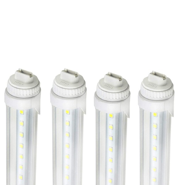 R17D 4FT LED Tube Light,5500K White Color,20W F48T12/CW/HO Straight T12 Fluorescent for Vending Cooler Freezer Replacement Bulb (4-Pack 5500k)