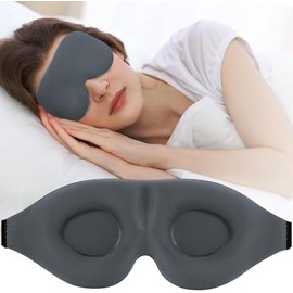Antifaz para Dormir 3D, 100 Bloqueo de Luz, Cómodo y Ajustable  Máscara de noche suave y cómoda para hombres y mujeres, bloqueo de luz para viajes,...