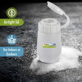 COMPAC HOME 17127 Salt Shaker-White-Food Storage, Portion Control, Dishwasher, Microwave Safe, 3 oz