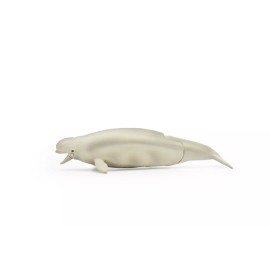 C/O Beluga Whale, Movable Parts Beautiful Plastic Replica  4.5" Long - F091 B383
