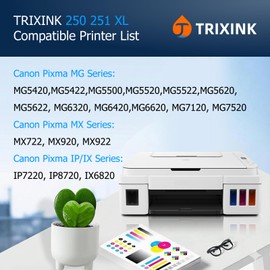 TRIXINK 250XL 251XL Ink Cartridges Compatible with Canon MX922, 10-Pack