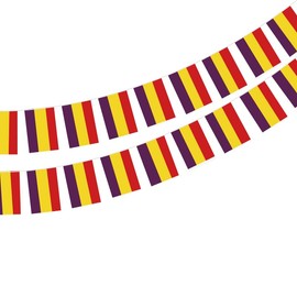 Spain Republican Flag 40 Pack Spain Republican Flag Garland Spain Republican 11.4M