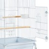 Topeakmart Rolling Bird Cage for Cockatiels Parrots Small Birds Green