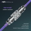 PWNAGE Coiled Aviator Cable – Nebula Purple – Detachable USB-C