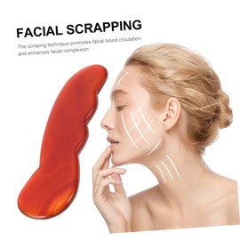 KOMBIUDA Natural Jade Scraping Board Face Gua Sha Tool Scraper for Muscle Soreness Improves Recovery Stress
