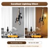 Resin Monkey Wall Light,Adjustable Height Resin Hemp Rope Pendant Lights