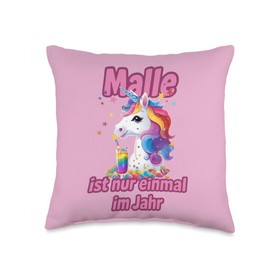Women's Printed Party Outfit with Saying Funny Malle Gadgets Throw Pillow