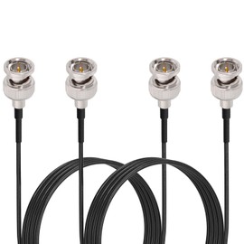 Superbat SDI Cable 3G/HD BNC RG179 Cable 60 cm (Black) SDI Video Cable 75 Ohm Male to Male Coaxial Cable 2 Pieces for Camera Monitor SDI Converter Video Equipment 3G-SDI/HD-SDI/4K/8K