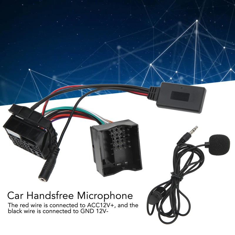 Car Bluetooth 5.0 Audio Wireless Wire Harness Handsfree Microphone Replacement