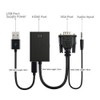 APICH Convertidor Vga A Hdmi Video + Audio, Adaptador Vga
