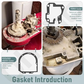 6 Oz Food Grade Grease for Kitchenaid Stand Mixer, Maintain The Performance of Your Machine and Extend Service Life, for Kitchen Mixer Attachments - with 9709511 WP4162324 4162324 Gasket and Spoon