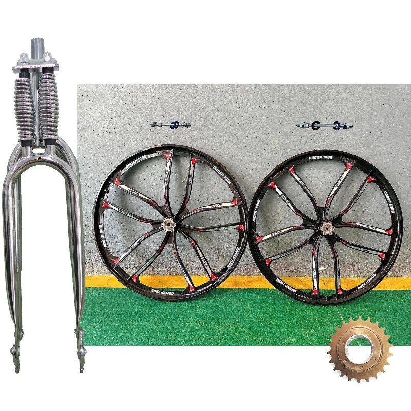 DONSP1986 26'' 10 Spokes Rim set 100*135mm w/ Freewheel &