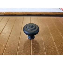 Belwith Keeler Carriage House Wrought Iron Black 1 1/2" Solid Brass Knob A704