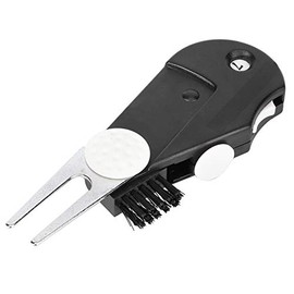 Multi-Function Golf Divot Repair Tool with Detachable Golf Ball Marker Brush Stroke Counter for Golf Training Golf Golf