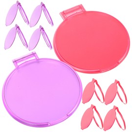 FOMIYES 24pcs Portable Makeup Mirrors Round Cosmetic Mirrors for Travel Random Color Folding for Girls and Women Party Favors