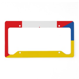 CafePress Canadian Support Towards Ukraine Aluminum License Aluminum License Plate Frame, License Tag Holder