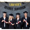 Gold Glitter Lawyer's Degree Survivor Banner, Congarts Lawyer/Congarts JD, 2025