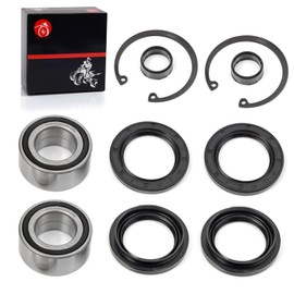 Front Wheel Bearings & Seals Compatible with Honda Foreman 400 TRX400FW Foreman 450 TRX450 S/ES/FE/FM Foreman 500 Rubicon 500 TRX500 Rincon 650 TRX650 Rincon 680 TRX680 1995-2014