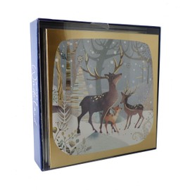 Second Nature Box of 8 Winter Wonderland Christmas Cards In 2 Designs Xmas Card Packs XCPC010