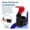 Bluelander 4 Pares Straps Ganchos De Levantamiento Muñequera Gym